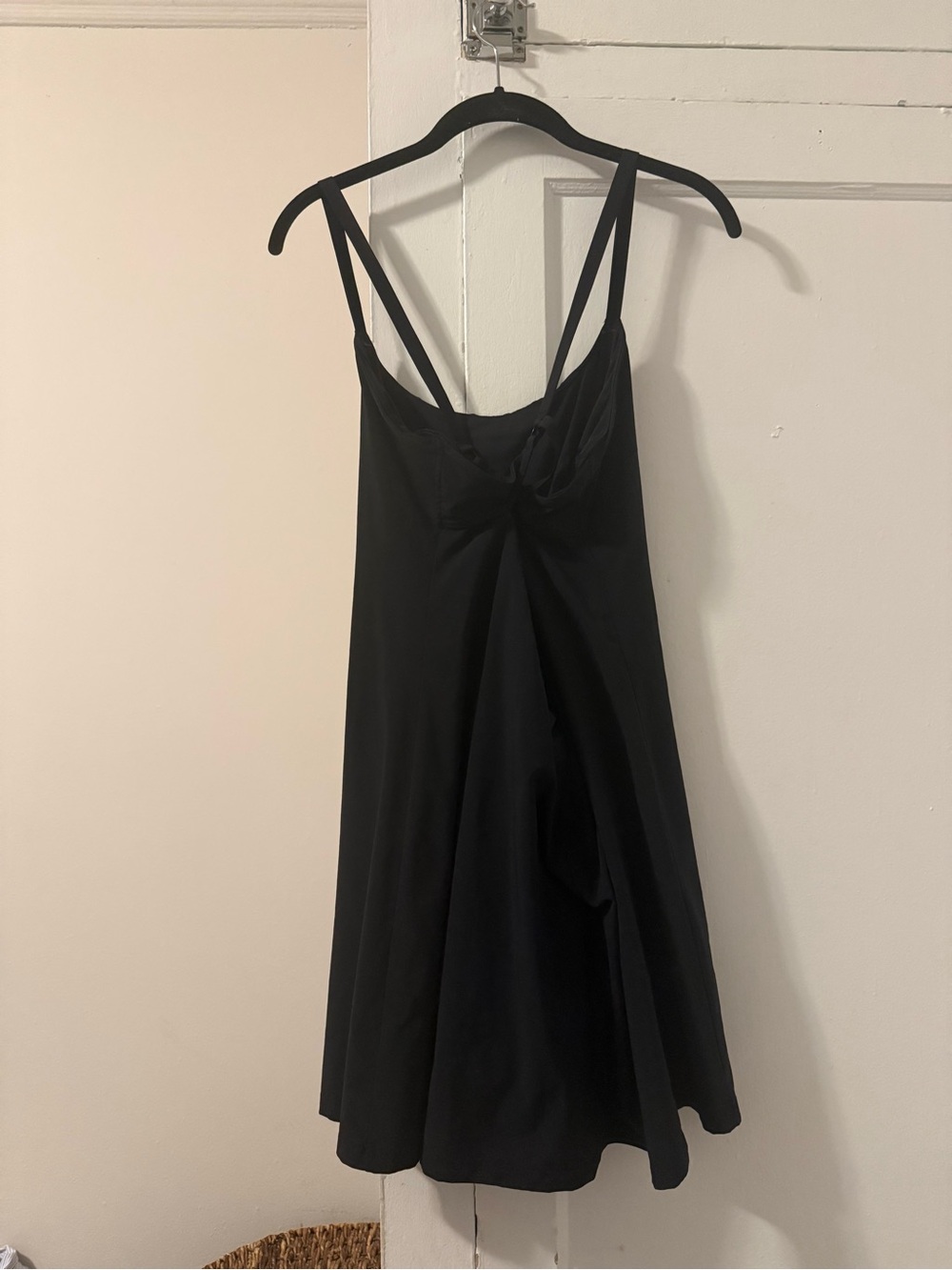 aerie Black Mini Exercise Dress